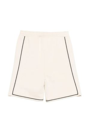 bermuda in cotone bianco PALM ANGELS KIDS | PBCI007S26FLE001092